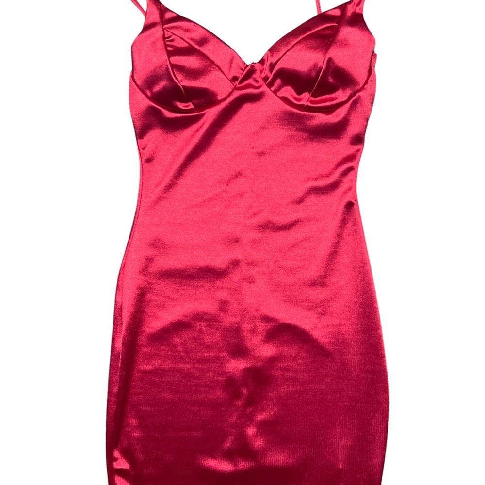 Charlotte Russe XS red satin Mini Dress